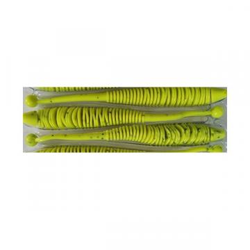 Naluca Evoke Worm Chartreuse 6cm, 12buc/plic Rapture de la Pescar Expert
