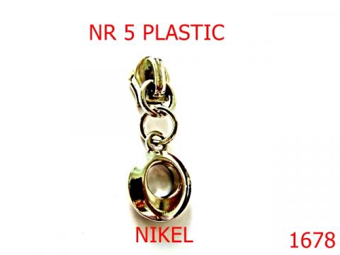 Cursor nr.5 pt fermoar plastic /nikel 1678