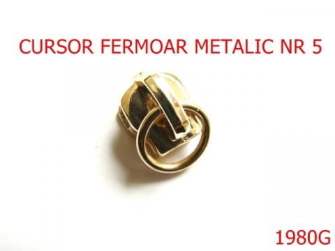 Cursor fermoar metalic nr.5/gold 1980G de la Metalo Plast Niculae & Co S.n.c.
