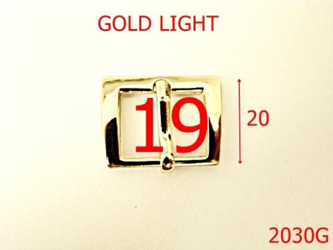 Catarama 19 mm/zamac/gold light 19 mm gold 2030G de la Metalo Plast Niculae & Co S.n.c.