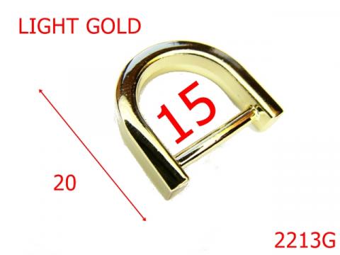 Inel D 15 mm/zamac/gold light 15 mm gold 2213G de la Metalo Plast Niculae & Co S.n.c.