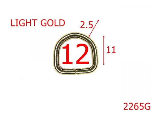 Inel inalt 1.2 cm otel , grosime 2.5 mm/ gold 2265G