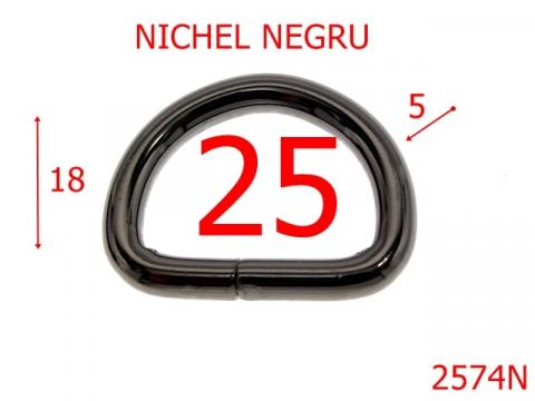 Inel 25 mm 5 nichel negru 3F5/7G2 O43 2574N de la Metalo Plast Niculae & Co S.n.c.