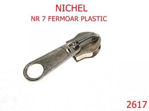 Cursor fermoar plastic nr.7 nichel 2G4 2617