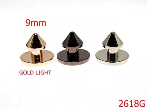 Opritori stilizati 9 mm gold light X44 2618G