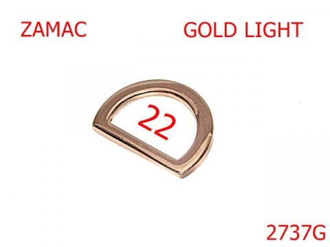 Inel D 22 mm gold light 3E7 3E5/3F6 2737G de la Metalo Plast Niculae & Co S.n.c.