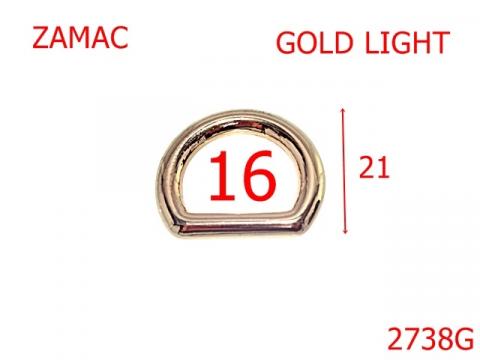 Inel D 16 mm gold light 3E2 2738G