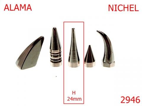 Crampon zgarda 24 mm nichel AA46 2946 de la Metalo Plast Niculae & Co S.n.c.