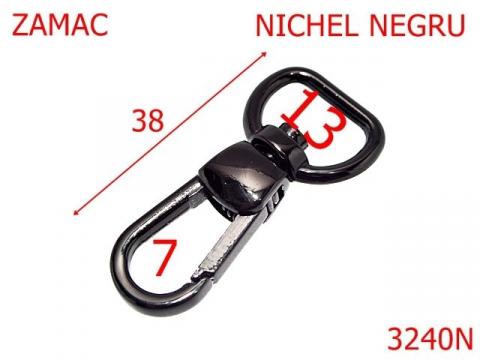 Carabina poseta 13 mm nichel negru 5C7/6C7 3240N de la Metalo Plast Niculae & Co S.n.c.