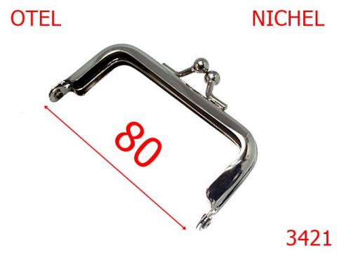 Rama mica marochinarie 80 mm nichel 7J8/7I7/7H1 3421 de la Metalo Plast Niculae & Co S.n.c.