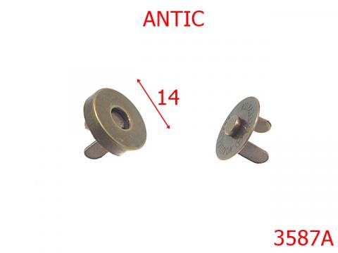 Magnet aparent 14 mm antic 15B2 15B1 3587A de la Metalo Plast Niculae & Co S.n.c.