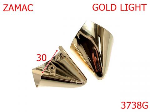 Varf metalic incaltaminte 30 mm gold light 1C8 3738G