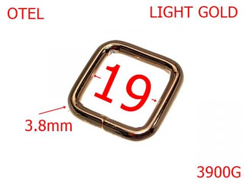 Inel dreptunghiular 19 mm 3.8 gold light 3G7 1C4 3900G