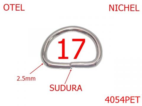 Inel D sudat 17 mm 2.5 nichel AM24, 4054PET de la Metalo Plast Niculae & Co S.n.c.