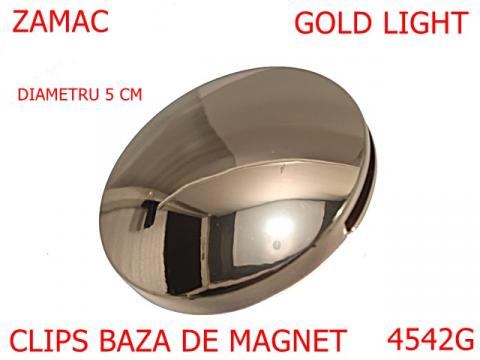 Clips poseta baza de magnet 50 mm zamac gold 4542G