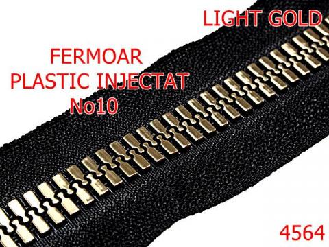 Fermoar plastic injectat la metru no.10 plastic gold 4564 de la Metalo Plast Niculae & Co S.n.c.