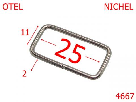 Inel dreptunghiular pentru posete 4667 de la Metalo Plast Niculae & Co S.n.c.