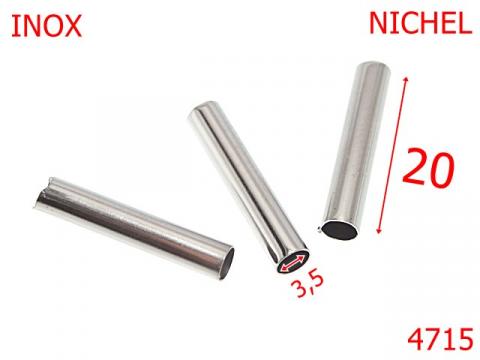 Tub element de legatura 3.5 mm inox nichel 4715 de la Metalo Plast Niculae & Co S.n.c.