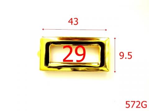 Ocheti 29 mm /dreptunghiular 572G de la Metalo Plast Niculae & Co S.n.c.
