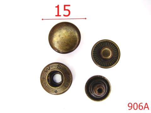 Butoni manusa 15 mm 906A de la Metalo Plast Niculae & Co S.n.c.