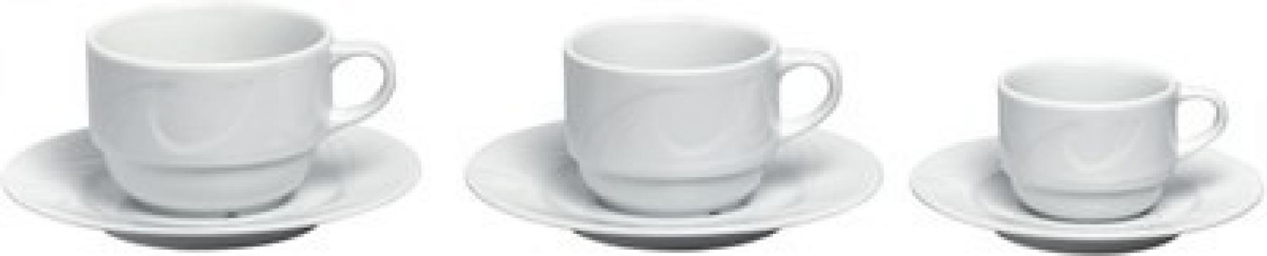 Farfurie cesti cafea/cappuccino (D) 149 mm, portelan de la Clever Services SRL
