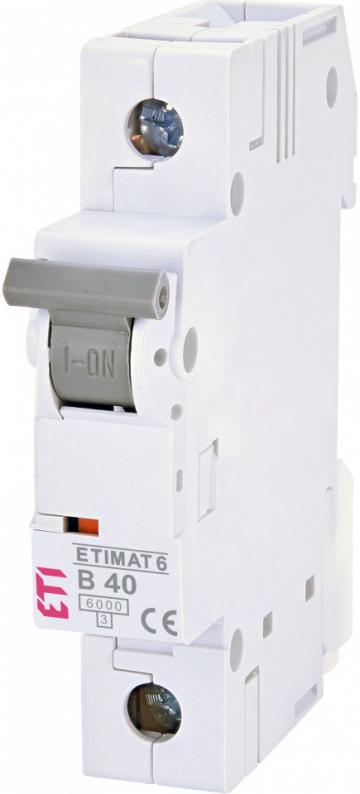 Siguranta automata ETI, ETIMAT 6 1p curba B40 eti Group de la Evia Store Consulting Srl