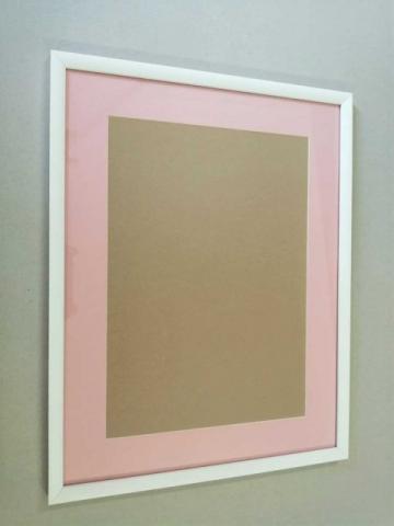 Rama foto alba A3 cu passepartout roz de la Arbex Art Decor
