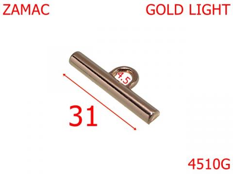 Opritor lant poseta 31 mm zamac gold light 4510G de la Metalo Plast Niculae & Co S.n.c.