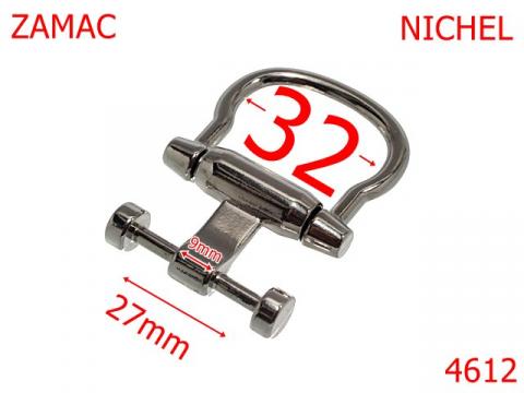 Sustinator maner poseta 32 mm zamac nichel 4612 de la Metalo Plast Niculae & Co S.n.c.