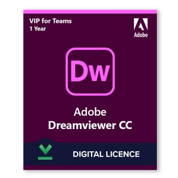 Licenta digitala Adobe Dreamweaver CC VIP | 1 an de la Digital Content Distribution LTD