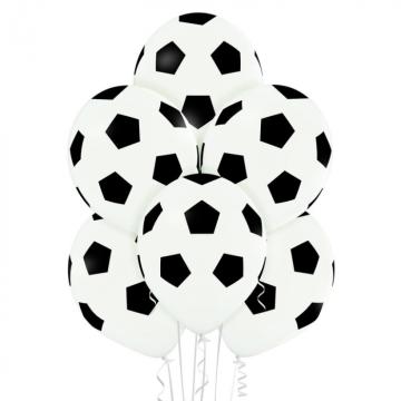 Set 6 baloane latex premium mingi de fotbal 30 cm de la Calculator Fix Dsc Srl