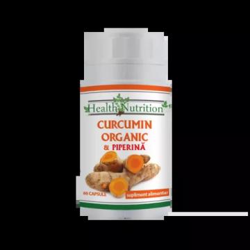 Supliment alimentar Curcumin organic + piperina 60 capsule