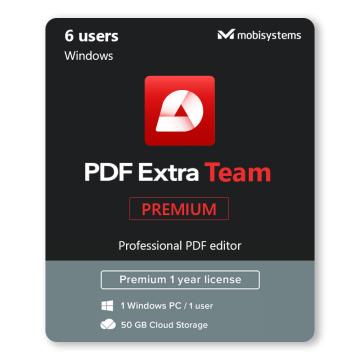 Licenta PDF Extra Team Premium, 6 utilizatori, numai PC