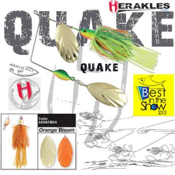 Spinnerbait Herakles Quake, Orange/Brown, 42g de la Pescar Expert