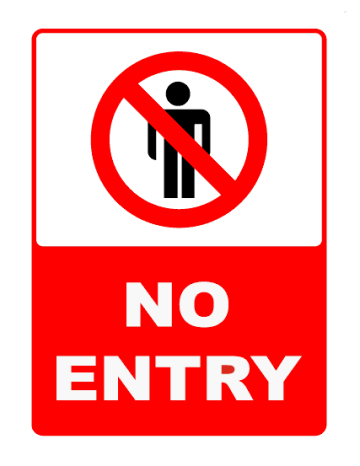 Semn Sign no enter