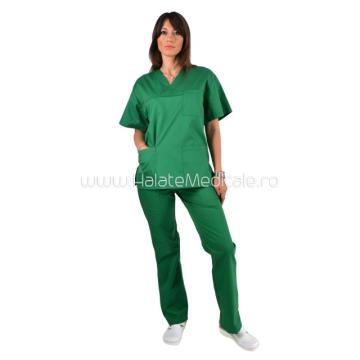 Costum medical unisex verde