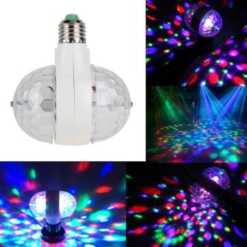 Bec rotativ dublu multicolor cu proiectie lumini disco de la Startreduceri Exclusive Online Srl - Magazin Online Pentru C