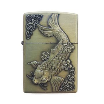 Bricheta Zippo, 3D Relief, Metalica, Pescuit P1