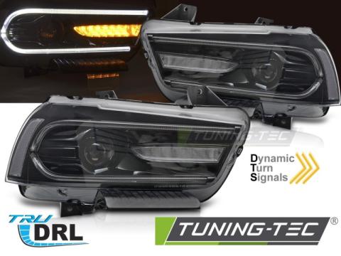 Faruri Dodge Charger LX II 11-15 LED negru