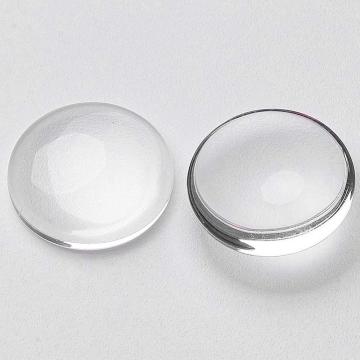 Margele Cabochon sticla transparenta rotund 30mm de la Gemsale Srl