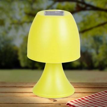 Lampa solara veioza 19cm, galben