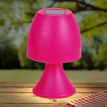 Lampa solara veioza 19 cm, rosu