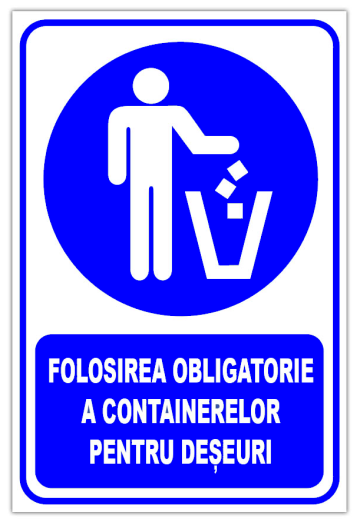 Indicator pentru containere de curatenie