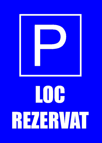 Indicator pentru loc de parcare