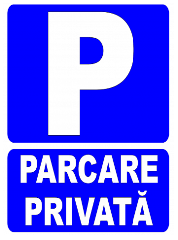 Indicator pentru parcare privata de la Prevenirea Pentru Siguranta Ta G.I. Srl