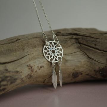 Colier din argint dreamcatcher de la Raw Jewellery Srl