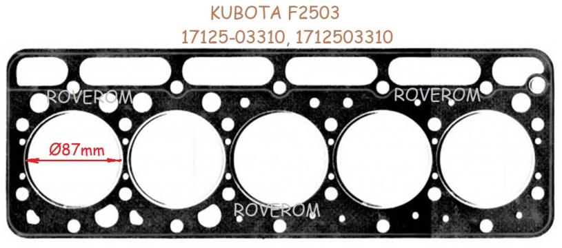 Garnitura chiuloasa Kubota F2503, Kubota GL46, GL470, L4850 de la Roverom Srl