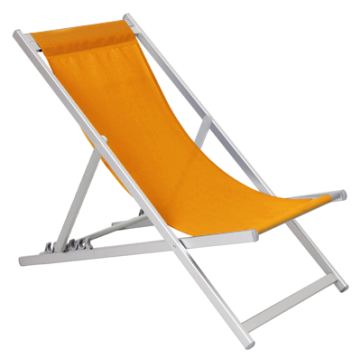 Scaun pliant 5 pozitii pentru plaja, camping culoare orange de la Kalina Textile SRL