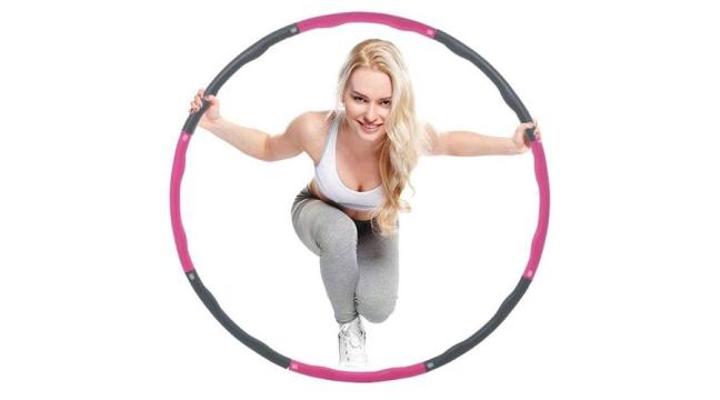 Cerc hula hoop, 100 cm Springos Pink de la S-Sport International Kft.