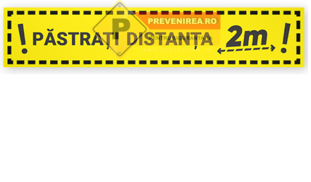 Banda personalizata pastrati distanta